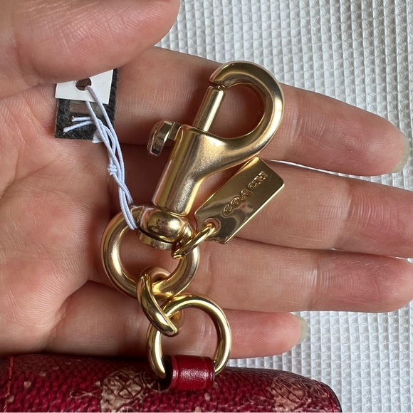 Coach Horse and Carriage Dot Print Bag Charm - Picture 5 of 8